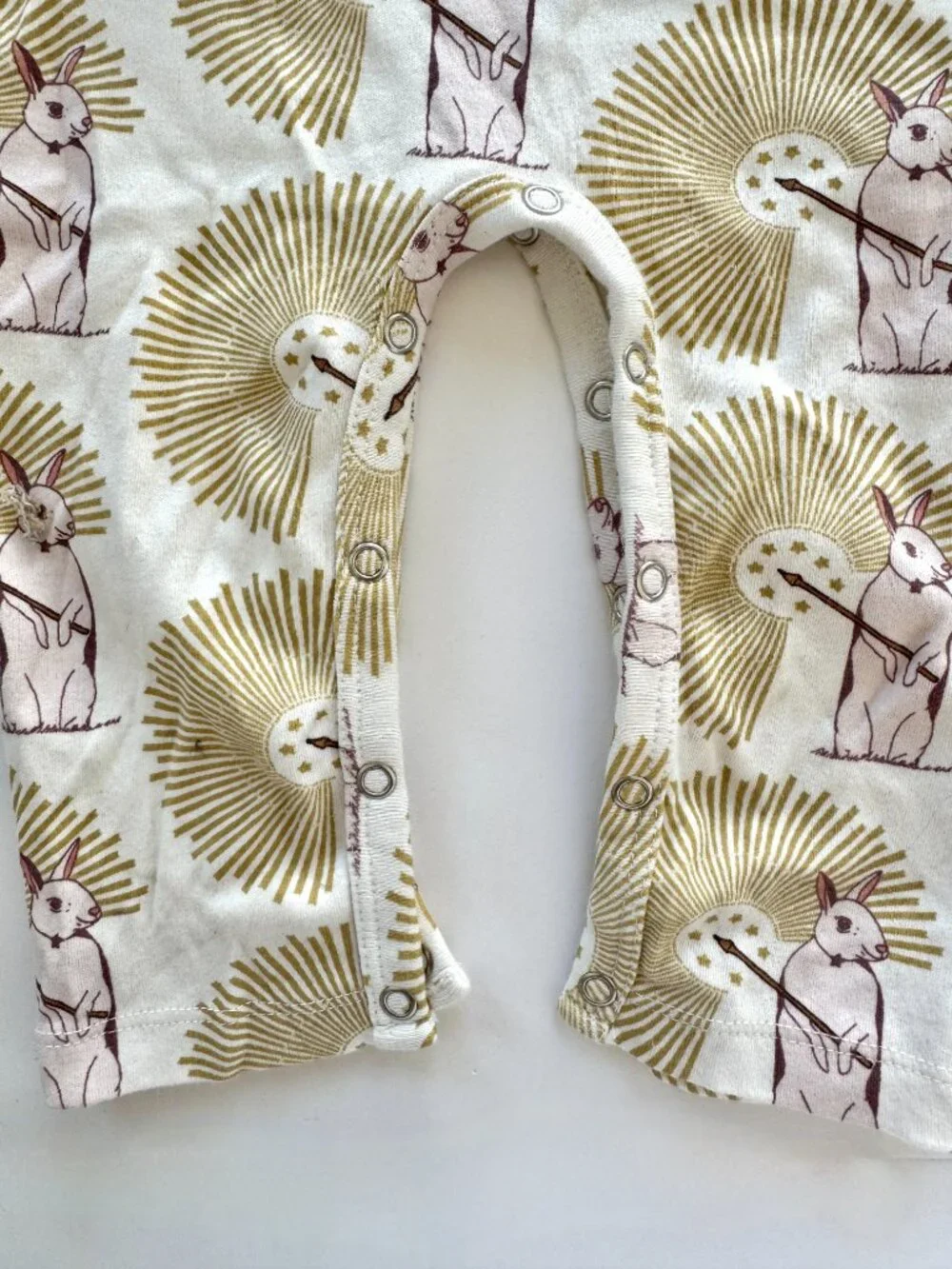 Kate Quinn Magic Rabbit Print Peplum Romper 18-24m